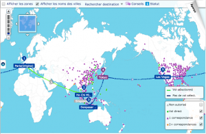 Itinéraire de notre tour du monde